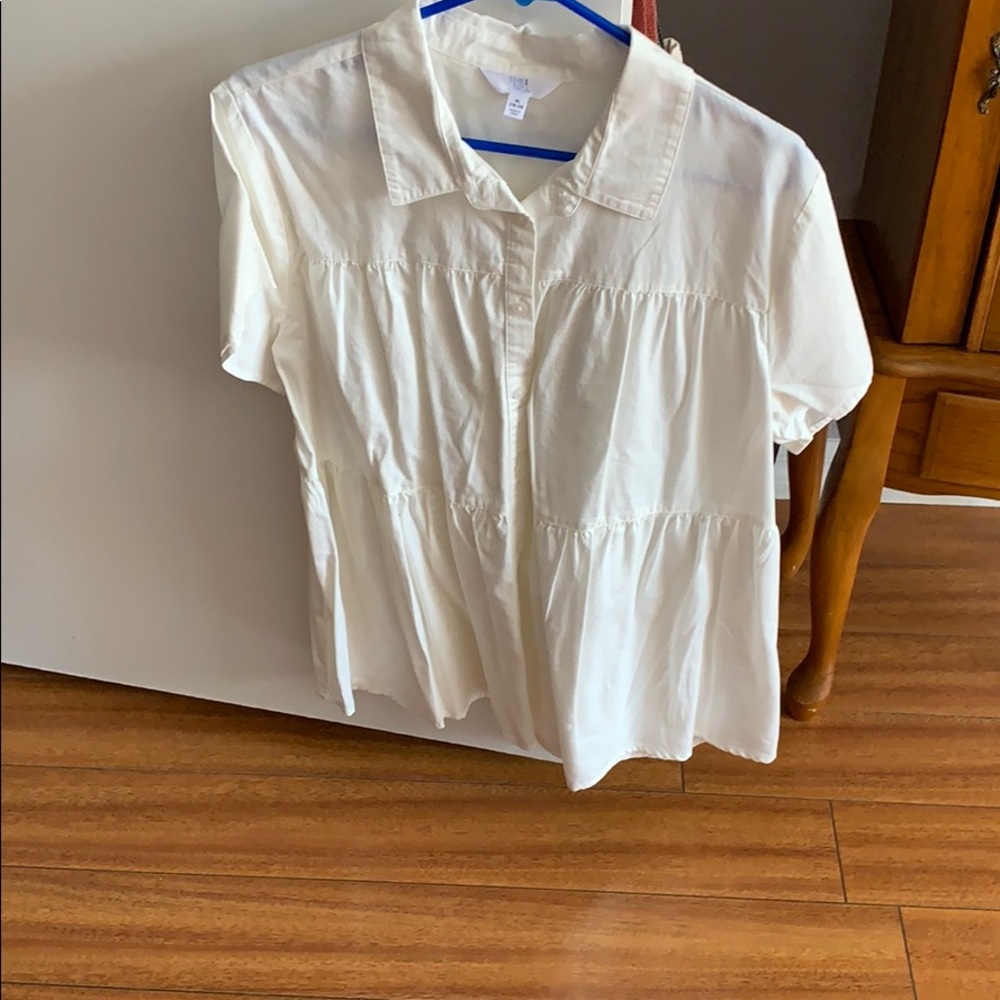 White cotton top